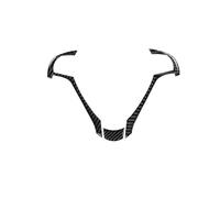 Protector Volante Coche Para Acura Para TL 2009-2014 LHD Fibra Carbono Real Interior Coche Marco Volante Embellecedor Cubierta Central Panel Pegatina Accesorios Decoración(Black Carbon)