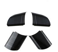 Protector Volante Coche Para Ford Para Focus 2 Mk2 2005-2012 Accesorios Acero Inoxidable 4 Unids/set Panel Volante Coche Decoración Cubierta Embellecedora(Black)