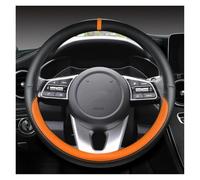 Protector Volante Coche para KIA K5 KX5 K2 K3 GT para Marca para Rio para Cerato para Sportage para Stinger EV6 EV6 GT EV6 GT-Line 2021 2022 Funda Volante Coche Cuero 38 Cm(Orage O Shape)