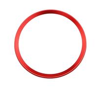 Protector Volante Coche Para Para A1 Para A3 Para S3 Para A4 Para A5 Para S5 Cubo Volante Interior Coche Decoración Circular Cubierta Anillo Embellecedor(Red)