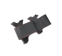 Protector Volante Coche para Toyota para Land para Cruiser para Prado 120 2004-2009 para Land para Cruiser 2003-2007 para Tacoma 2005-2011 Funda Cuero Volante Cosida A Mano(Black-Red Line)