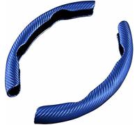 Protector Volante Coche para VW Taigo para Touran para Tiguan CC Beetle para Passat para Jetta B6 B7 B8 Cubierta Agarre Antideslizante segmentada(B-Blue)