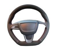 Protector Volante para Asiento para Ibiza (6J) (FR/Cupra) 2015 para MII Trenza Cubierta del Volante Coche Envoltura Cubierta para Volante(Blanco)