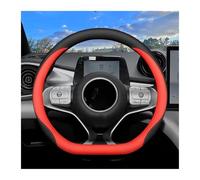 Protector Volante para BYD para Gaviota 2023, Cubierta De Volante, Suministros para El Interior del Automóvil, Cubierta Manija Cuero Modificada Funda para Volante(E Black with Red)