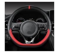 Protector Volante para Kia K5 para Ceed GT para Stonic para Proceder para Sportage 2017-2021 Protector De Dirección para Coche Cubierta Protectora Volante(Rojo)