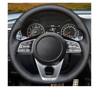 Protector Volante para Kia para Sportage 4 para Cee'd 3 para Proceed para Ceed para Optima 5 para GT-Line para Cerato para Forte Funda Trenzada Suave Volante Coche Cubierta Volante(Green Thread)