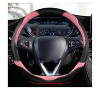 Protector Volante para Opel para Astra 2015-2021 para Corsa para Combo para Mokka 2018-2021 Funda De Cuero En Forma De D para Volante De Coche Funda para Volante(Pink)