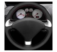 Protector Volante para Peugeot 307 CC 2004-2009, 307 SW 2004-2009, 407, 407 SW 2004-2009 Funda para Volante De Coche, Accesorios De Bricolaje Funda para Volante(Red Thread)