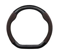 Protector Volante Protector para Volante Coche para Benz ABCESG para Clase GLC CLE para CLA GLB para GLS W177 W205 W213 para AMG Accesorios Interior(D Fiber Brown)