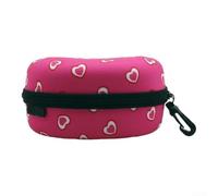 Protectora EVA Pequeña para de para sol Viaje Protectora EVA | Material EVA para duro, forro de vellón para suave, protege contra golpes, tamaño grande 19x9x12cm, ideal esquí(Small red)