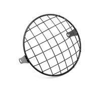 Protectora Faros Motocicleta Para Universal Faro Malla Rejilla Pantalla Metal Retro Motocicleta Protector Cubierta Ajuste(Black)