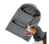 protectora para orejas canina, con tapa antiviento y calmante - Sombrero calmante con orejeras para aseo canino - Cachorro de secado trueno de viaje al aire libre