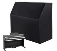 protectora para piano - Oxford impermeable con revestimiento de plata | protector para guardar el piano vertical, negra | Escudo para casa, estudio, escuela, escenario, concierto, a