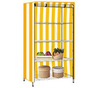 protectora para rejilla metálica - Tela Oxford de 71,65 pulgadas, escudo de almacenamiento resistente | Protector de estantes a prueba de polvo, para cocina, despensa, garaje, armario