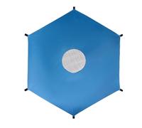 protectora para trampolín, cubierta de impermeable, tela Oxford resistente al viento, sombras, ideal para jardín, patio, patio, protección del suelo contra el sol y los elementos del tiempo