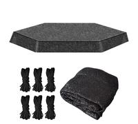 protectora para trampolín, cubierta plegable para pantalla solar, protección UV, cubierta para trampolines Playground, accesorios duraderos para camas elásticas al aire libre, fácil instalación