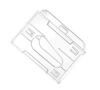 protectora rígida de policarbonato con ranura para el pulgar, para tarjetas de crédito, llaves de hotel, carnet de exhibición