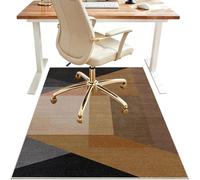 Protectora Suelo para Silla de Oficina Antideslizante Alfombra Silla Gaming, Alfombrilla de Protección para Suelos Duros, Alfombrilla Protección para Suelos Duros, Laminado, Parqué 60 x 120 cm