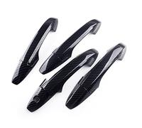 Protectora Tirador Puerta Coche Para A&cura TSX Sedán 2004-2008 Estilo De Fibra De Carbono Embellecedor De La Cubierta De La Manija De La Puerta Lateral Del ABS Del Coche