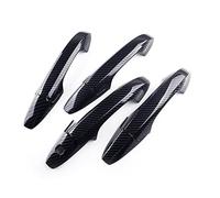 Protectora Tirador Puerta Coche Para A&cura TSX Sedán 2004-2008 Estilo De Fibra De Carbono Embellecedor De La Cubierta De La Manija De La Puerta Lateral Del ABS Del Coche