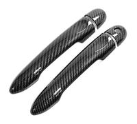 Protectora Tirador Puerta Coche Para Alpine A110 2017-2022 Cubiertas De Manija Puerta Un Solo Orificio Protector Copa Exterior Kit Molduras Antirrayas(Carbon Fiber Pattern)