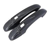 Protectora Tirador Puerta Coche Para D&acia Para Jogger 2021-2024 Kit De Actualización Protector Manija Puerta Inteligente Dual Sin Orificios Antiarañazos(2 Doors Carbon Fiber Pattern)