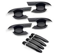 Protectora Tirador Puerta Coche Para Nissan X-trail Pícaro T32 Xtrail 2014-2020 Etiqueta Engomada Los Accesorios Estilo Cubierta Cuenco Manija Puerta Coche Fibra Carbono(Handle-bowl 2 button)