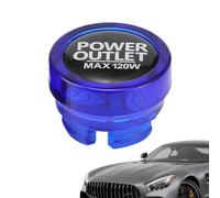 protectora universal para el polvo de coche Çigárette Lightër - ABS Anti Dust Plug | Transparent Charger Port Protector Cap Anti Accidental Touch Auto Socket Safety Insert Accessory 99 Percent