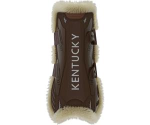 Protectores abiertos para caballo de piel de oveja vegana Kentucky Bamboo Elastic M