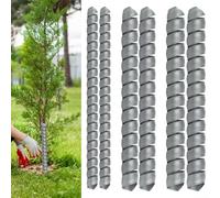 Protectores ajustables de plástico para troncos de árboles, paquete de 6, protectores en espiral de 16 pulgadas en 3 tamaños para árboles jóvenes, envolturas de corteza para proteger las plantas de