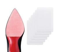 Protectores antideslizantes para suelas: fundas antideslizantes autoadhesivas para suelas de zapatos Welnove, 6 unidades, aptas para tacones altos de mujer y botas de hombre (Clear)