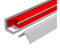 Protectores autoadhesivos para paredes, 89° Ed Guard para decoración de dormitorio, baño, puerta y sala de estar (gris, 2,5 x 200 cm)