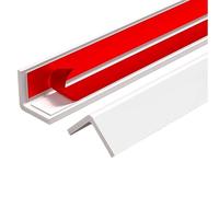 Protectores autoadhesivos para paredes, embellecedores para dormitorio, baño, puerta y sala de estar (leche, 2,5 x 240 cm), seguro y a prueba de bebés