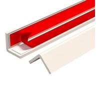 Protectores autoadhesivos para paredes, protección contra la protección contra la educación de 89° para dormitorio, baño, puerta y sala de estar (2,5 x 150 cm)