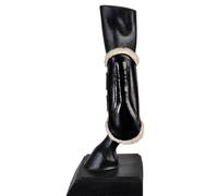 Protectores | Borrego | Color Negro | Equipamiento para el caballo | Guarnicionería Los Nietos | Tradición artesana