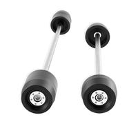 Protectores Contra Choques Deslizadores Eje Horquilla Rueda Delantera Y Trasera Para Para MT-09 Para MT09 FZ-09 FZ09 XSR900 Para XSR 900 HETEVSCCK(Plata)