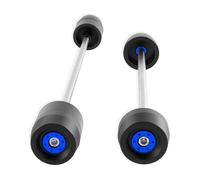 Protectores Contra Choques Para Deslizadores Eje Horquilla Rueda Delantera Trasera Motocicleta Para GSX-S1000 GSX-S1000F 2015-2023(Blu)