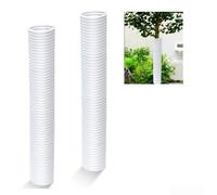 Protectores corrugados para árboles, protección de polietileno resistente contra equipos de animales, cubiertas de protección de árboles para árboles jóvenes, protector de invierno para tronco de