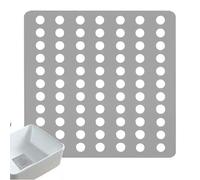 Protectores cuadrados de drenaje de ducha, cubiertas de drenaje de remolino inoxidables para interiores y exteriores, agujeros de 3,5 mm, 1 unidad (13,5 x 13,5 cm)