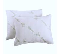 Protectores de almohada de bamb / Par de fundas con cremallera King Pack de 2 20 x 36 Natura