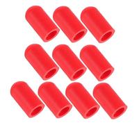 Protectores de Baquetas de Silicona Roja, 10 Piezas | Silenciador de Percusión, Instalación y Retiro Sencillos, Protección de Punta, Accesorio Musical