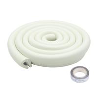 Protectores De Borde En Forma De U para Mesa De Café De Cristal, Tira Protectora De Seguridad A Prueba De BebéS, Protectores De Esquina para NiñOs, Trabajo, 2 M,Tipo U (Blanco)