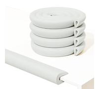 Protectores De Borde En Forma De U para Mesa De Café De Cristal, Tira Protectora De Seguridad A Prueba De BebéS, Protectores De Esquina para NiñOs, Trabajo, 2 M,Tipo U (Gris)
