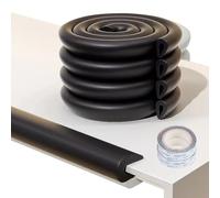 Protectores de Borde en Forma de U para niños, 4 m, Tira de protección de Parachoques de Seguridad a Prueba de bebés de Espuma, Protector de Borde a Prueba de niños (Negro)