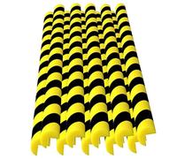 Protectores De Bordes De Espuma De 39", Protectores De Esquinas Autoadhesivos con Rayas Amarillas Y Negras, Protectores De Bordes De Seguridad para Paredes, Garajes Y Almacenes(Small L-Shaped,10PCS)