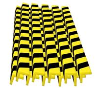 Protectores De Bordes De Espuma De 39", Protectores De Esquinas Autoadhesivos con Rayas Amarillas Y Negras, Protectores De Bordes De Seguridad para Paredes, Garajes Y Almacenes(Large L-Shaped,10PCS)