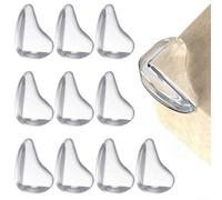Protectores de bordes de esquina de seguridad infantil para muebles, protectores de bordes transparentes con adherencia confiable, aptos para mesas, escritorios y armarios, 10 unidades