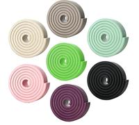 Protectores De Bordes De Mesa For Muebles, Espuma, Protector De Parachoques De Seguridad, En Forma De W, 4m, 10m, 20m, Seguro For Mesa, Chimenea Y Encimera(Brown,6m/19.68ft)