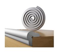 Protectores de Bordes y Esquinas de Seguridad, 2 m y 4 Esquinas, Tira de protección de Bordes de Seguridad de Espuma presellada, Protectores de Borde de Mesa a Prueba de bebés para niños (Gris)