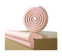 Protectores de Bordes y Esquinas de Seguridad, 2 m y 4 Esquinas, Tira de protección de Bordes de Seguridad de Espuma presellada, Protectores de Borde de Mesa a Prueba de bebés para niños (Rosa)